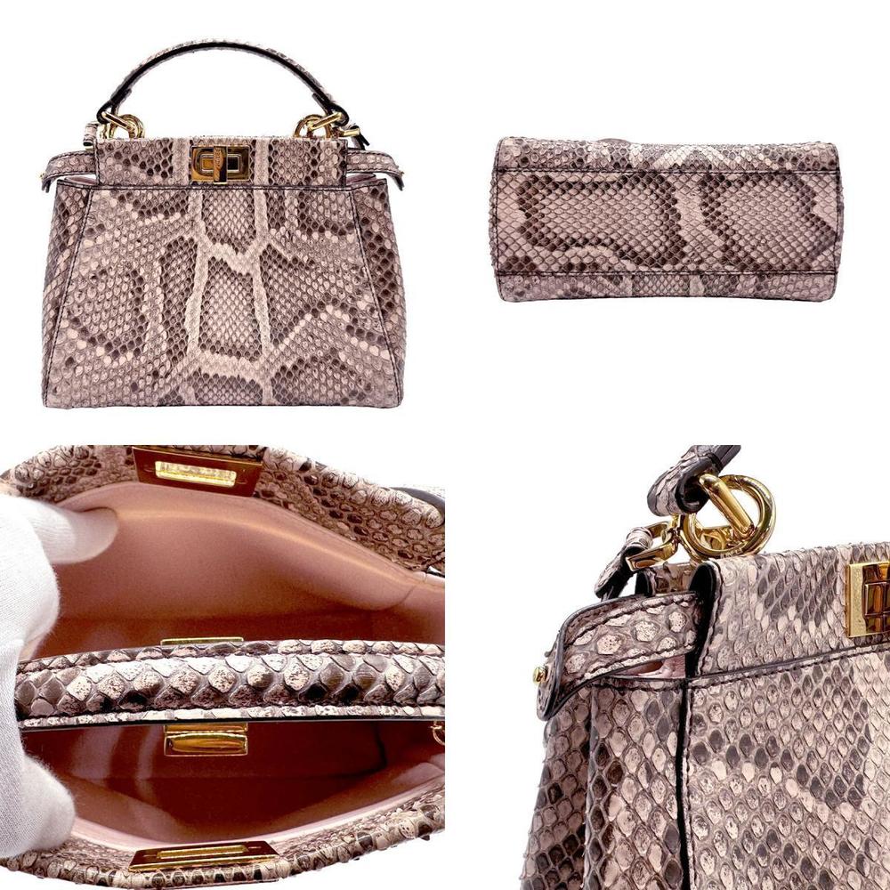 Fendi Python Pink Peekaboo Handbag - image 3